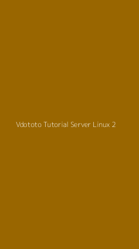 Tampilan Antarmuka Aplikasi Vdototo Tutorial Server Linux - 2
