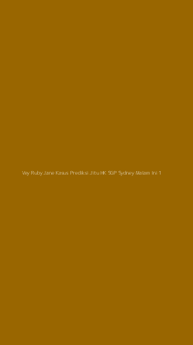 Tampilan Antarmuka Aplikasi Vey Ruby Jane Kasus Prediksi Jitu Hk Sgp Sydney Malam Ini - 1