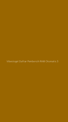 Tampilan Antarmuka Aplikasi Vibestogel Daftar Pembersih Ram Otomatis - 3