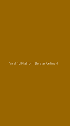 Tampilan Antarmuka Aplikasi Viral 4d Platform Belajar Online - 4