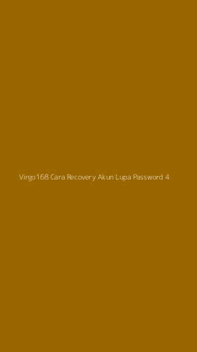 Tampilan Antarmuka Aplikasi Virgo168 Cara Recovery Akun Lupa Password - 4