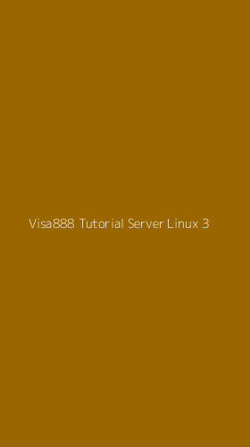 Tampilan Antarmuka Aplikasi Visa888 Tutorial Server Linux - 3