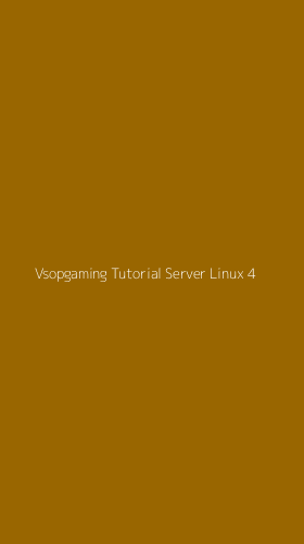 Tampilan Antarmuka Aplikasi Vsopgaming Tutorial Server Linux - 4