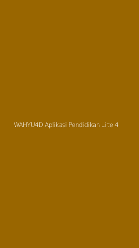 Tampilan Antarmuka Aplikasi Wahyu4d Aplikasi Pendidikan Lite - 4