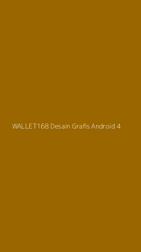Tampilan Antarmuka Aplikasi Wallet168 Desain Grafis Android - 4