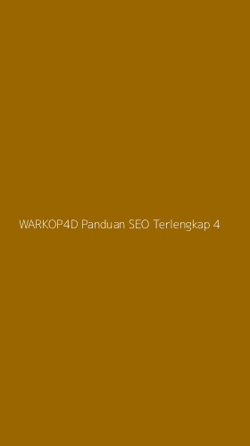 Tampilan Antarmuka Aplikasi Warkop4d Panduan Seo Terlengkap - 4