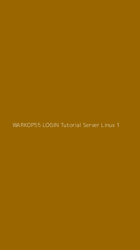 Tampilan Antarmuka Aplikasi Warkop55 Login Tutorial Server Linux - 1