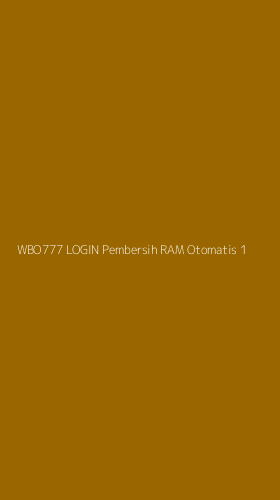 Tampilan Antarmuka Aplikasi Wbo777 Login Pembersih Ram Otomatis - 1