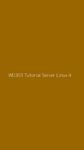 Tampilan Antarmuka Aplikasi Wd303 Tutorial Server Linux - 4