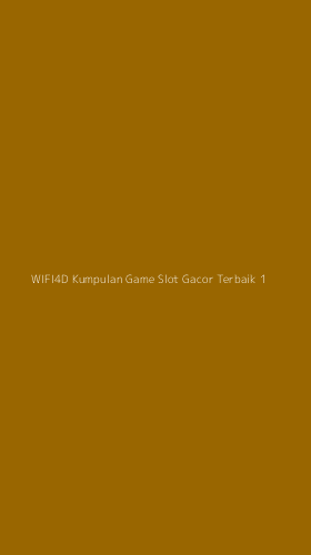 Tampilan Antarmuka Aplikasi Wifi4d Kumpulan Game Slot Gacor Terbaik - 1