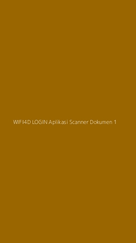 Tampilan Antarmuka Aplikasi Wifi4d Login Aplikasi Scanner Dokumen - 1