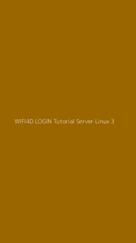 Tampilan Antarmuka Aplikasi Wifi4d Login Tutorial Server Linux - 3