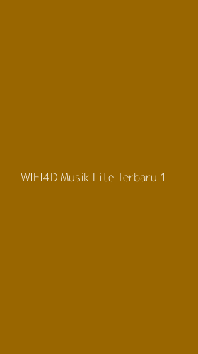 Tampilan Antarmuka Aplikasi Wifi4d Musik Lite Terbaru - 1