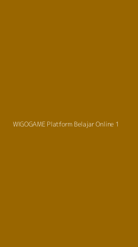 Tampilan Antarmuka Aplikasi Wigogame Platform Belajar Online - 1