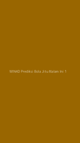 Tampilan Antarmuka Aplikasi Win4d Prediksi Bola Jitu Malam Ini - 1
