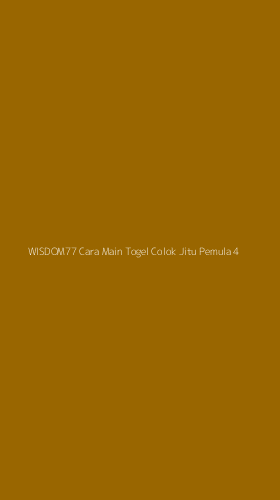 Tampilan Antarmuka Aplikasi Wisdom77 Cara Main Togel Colok Jitu Pemula - 4