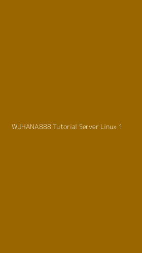 Tampilan Antarmuka Aplikasi Wuhana888 Tutorial Server Linux - 1