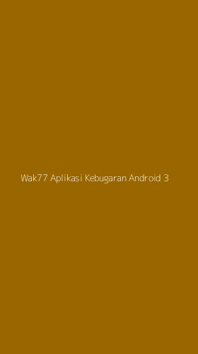 Tampilan Antarmuka Aplikasi Wak77 Aplikasi Kebugaran Android - 3