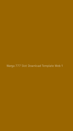 Tampilan Antarmuka Aplikasi Warga 777 Slot Download Template Web - 1