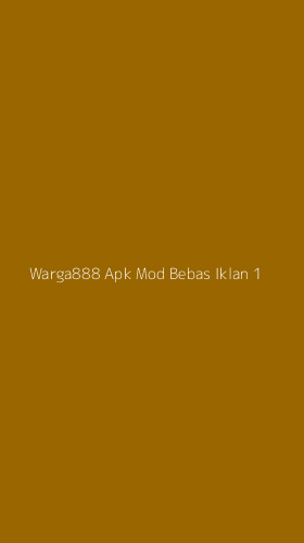 Tampilan Antarmuka Aplikasi Warga888 Apk Mod Bebas Iklan - 1
