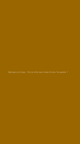 Tampilan Antarmuka Aplikasi Warkoptoto2 App - Portal Informasi Game Online Terupdate - 1