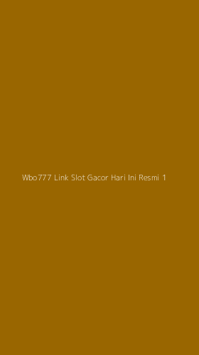 Tampilan Antarmuka Aplikasi Wbo777 Link Slot Gacor Hari Ini Resmi - 1