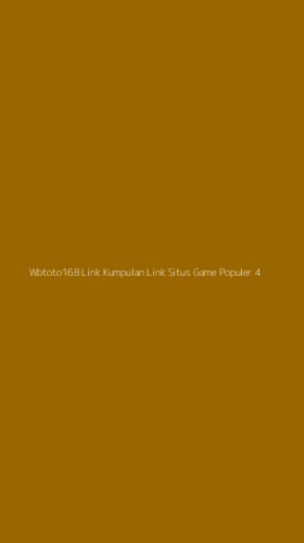 Tampilan Antarmuka Aplikasi Wbtoto168 Link Kumpulan Link Situs Game Populer - 4