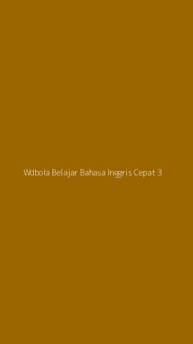 Tampilan Antarmuka Aplikasi Wdbola Belajar Bahasa Inggris Cepat - 3