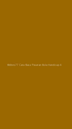 Tampilan Antarmuka Aplikasi Wdbos77 Cara Baca Pasaran Bola Handicap - 4