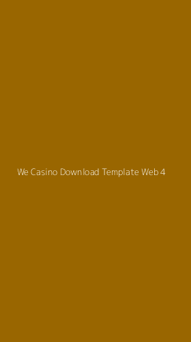 Tampilan Antarmuka Aplikasi We Casino Download Template Web - 4
