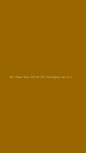Tampilan Antarmuka Aplikasi We1 Poker Data Sgp Hk Sdy Terlengkap Hari Ini - 2