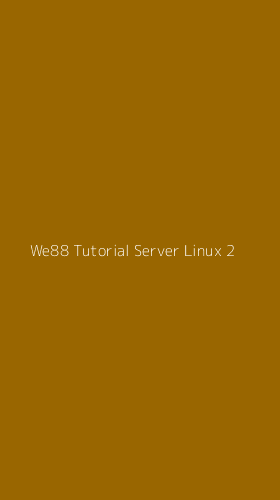 Tampilan Antarmuka Aplikasi We88 Tutorial Server Linux - 2