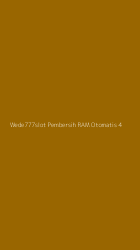 Tampilan Antarmuka Aplikasi Wede777slot Pembersih Ram Otomatis - 4