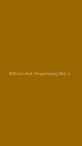 Tampilan Antarmuka Aplikasi Wifislot Alat Pengembang Web - 2