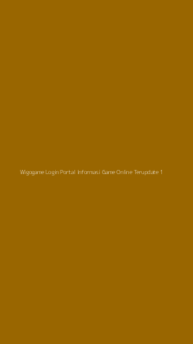 Tampilan Antarmuka Aplikasi Wigogame Login Portal Informasi Game Online Terupdate - 1