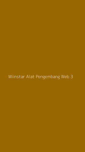 Tampilan Antarmuka Aplikasi Wiinstar Alat Pengembang Web - 3