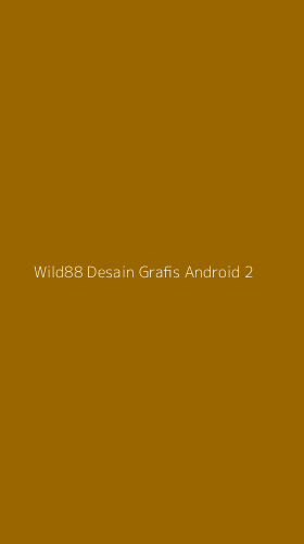 Tampilan Antarmuka Aplikasi Wild88 Desain Grafis Android - 2
