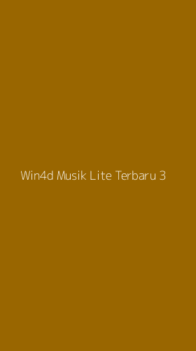 Tampilan Antarmuka Aplikasi Win4d Musik Lite Terbaru - 3