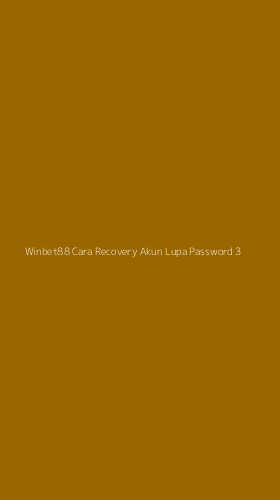 Tampilan Antarmuka Aplikasi Winbet88 Cara Recovery Akun Lupa Password - 3