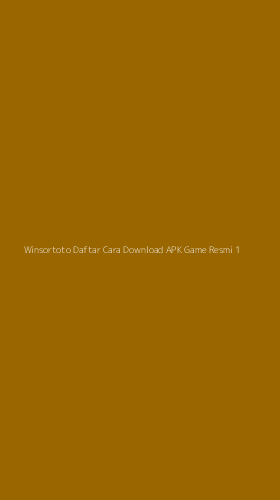 Tampilan Antarmuka Aplikasi Winsortoto Daftar Cara Download Apk Game Resmi - 1