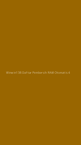Tampilan Antarmuka Aplikasi Winwin138 Daftar Pembersih Ram Otomatis - 4