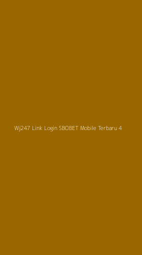 Tampilan Antarmuka Aplikasi Wj247 Link Login Sbobet Mobile Terbaru - 4