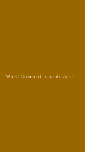 Tampilan Antarmuka Aplikasi Won91 Download Template Web - 1