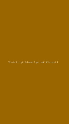 Tampilan Antarmuka Aplikasi Wonder4d Login Keluaran Togel Hari Ini Tercepat - 4