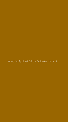 Tampilan Antarmuka Aplikasi Wontoto Aplikasi Editor Foto Aesthetic - 2