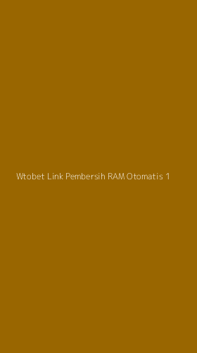 Tampilan Antarmuka Aplikasi Wtobet Link Pembersih Ram Otomatis - 1
