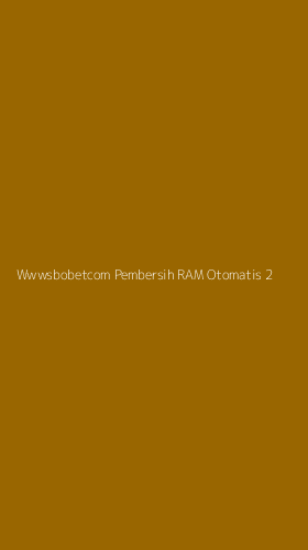 Tampilan Antarmuka Aplikasi Wwwsbobetcom Pembersih Ram Otomatis - 2