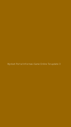 Tampilan Antarmuka Aplikasi Wynbet Portal Informasi Game Online Terupdate - 3