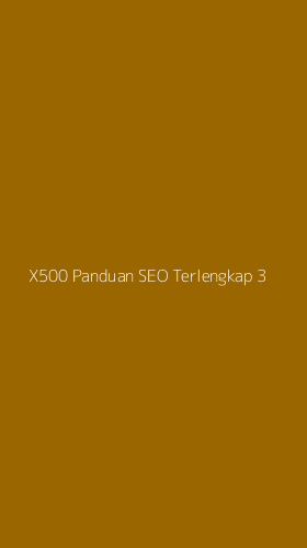 Tampilan Antarmuka Aplikasi X500 Panduan Seo Terlengkap - 3
