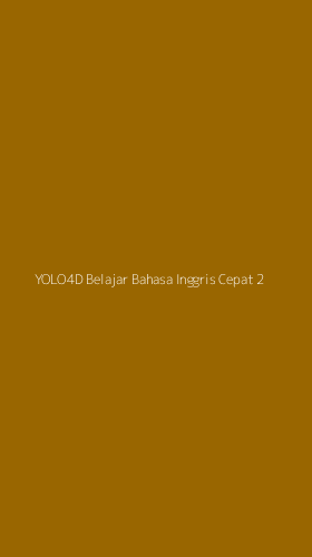 Tampilan Antarmuka Aplikasi Yolo4d Belajar Bahasa Inggris Cepat - 2